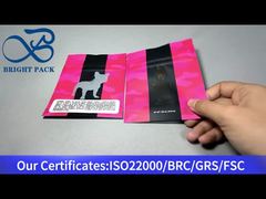 kantong ritsleting berdiri cannabis dengan jendela bening