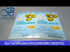 kantong ritsleting berdiri untuk pemanis buah biksu