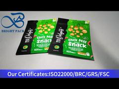 tas ritsleting berdiri untuk camilan kacang polong