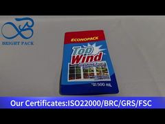 berdiri kantong plastik untuk pembersih kaca