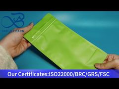 tas bawah datar hijau dengan ritsleting