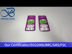 kantong komposit plastik kecil berwarna ungu untuk pai ceri