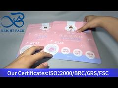 pod cucian merah muda berdiri tas