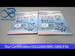 pod cucian biru berdiri di tas ritsleting