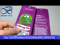 kantong plastik kecil berwarna ungu 1g dengan bukaan mudah sobek