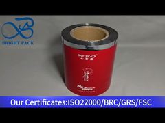 Film gulung aluminium foil merah kelas makanan