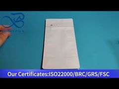 tas bawah datar putih dengan katup