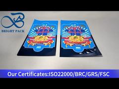 kantong kemasan makanan plastik biru untuk nasi goreng 350g