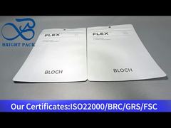 Tas komposit aluminium foil besar putih dengan jendela yang jelas untuk sepatu