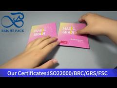 tas berdiri kecil berwarna merah muda untuk bubuk protein