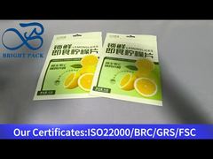 berdiri kantong ritsleting untuk irisan lemon 62g