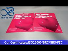tas ziplock berdiri merah untuk kapsul cuci aroma kapsul