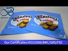 kantong ziplock biru untuk kue cokelat chip 400g