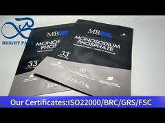 tas berdiri besar hitam aluminium-plastik untuk monosodium fosfat 1 kg