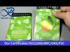 kantong mylar hijau kecil yang tahan anak