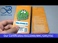 oranye kantong penyimpanan makanan kecil aluminium-plastik mylar 1g