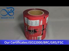 Gulungan film aluminium foil merah untuk cokelat