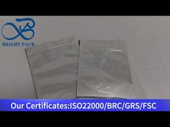 kantong berdiri ritsleting aluminium foil perak