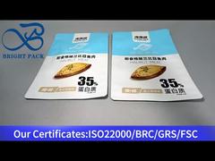 kantong plastik aluminium biru untuk kemasan ikan