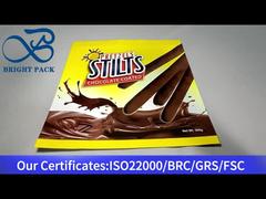 kantong ziplock plastik alumunium kuning untuk coklat