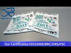 stand up pouch putih untuk kapsul laundry 420g