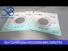 tas kemasan tahan anak berwarna putih dengan jendela bening untuk tempat cucian