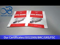 kantong kemasan ritsleting plastik putih untuk pembersih mandi 80g