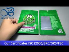 tas ganja mylar dengan jendela bening