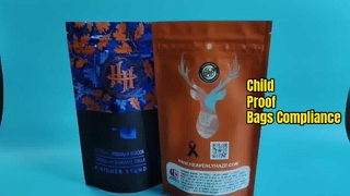 Tas Ziplock Tahan Anak yang Dipatenkan AS untuk Kebutuhan Kepatuhan Apotik Ganja