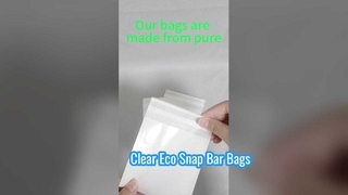22mm 100% Kantong Kertas Kaca Biodegradable Sangat Transparan untuk Snap Bar dan Kemasan Makanan