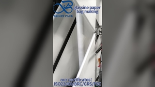 Kantong Kertas Glassine Food Grade Grosir Cetak Kustom untuk Merek Roti & Permen