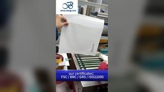 Tas Kertas Kaca Transparan yang Bisa Disesuaikan dan Ramah Lingkungan untuk Kemasan Pakaian Premium