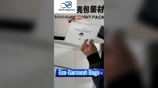 Kantong Kertas Glassine Putih Ramah Lingkungan untuk Pengepakan Pakaian Dalam Mantel Garmen Biodegradable Clo