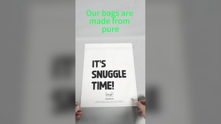 Tas Mailer Garmen Kertas Murni Glassine 40G dengan Strip Perekat Penyegel Mandiri dan Pac yang Dapat Didaur Ulang Sepenuhnya