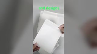 Tas Kertas Kaca Translucent Biodegradable Disesuaikan untuk Kemasan T-shirt