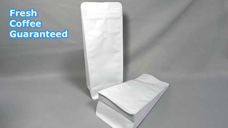 Kantong Kopi Bawah Datar yang Dapat Ditutup Kembali dengan Katup