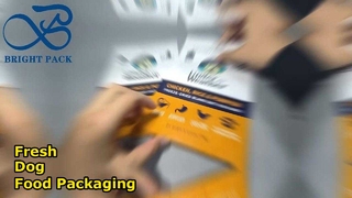 tas kemasan plastik kuning untuk makanan anjing 170g