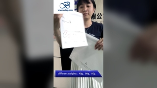 Kantong Kertas Glassine Ramah Lingkungan dengan Lubang Bulat Kecil untuk Kemasan T-Shirt dan Ketebalan Khusus