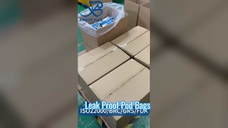 Tas Ritsleting Stand Up Kedap Udara B2B Grosir Makanan Kustom Aman Dapat Ditutup Kembali