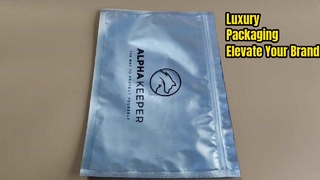 Tas Ritsleting Plastik Matte Mewah untuk Kemasan Produk Ritel & Premium Bermerek