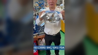 Tas Ritsleting Stand Up Gusseted Kedap Udara B2B Grosir Makanan Kustom Aman