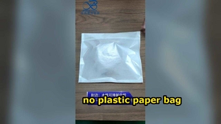 Tidak Ada Kantong Kertas Plastik Kantong Kemasan Pakaian Pakaian Kompos Ramah Lingkungan