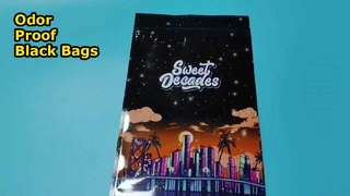 Tas Ritsleting Komposit Aluminium Foil Hitam Tahan Bau untuk Penyimpanan & Grosir Massal