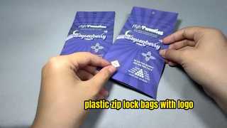 tas kunci zip plastik dengan logo
