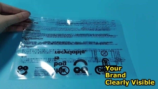 Kantong Plastik Transparan Cetak Kustom untuk Pasokan Grosir Eceran