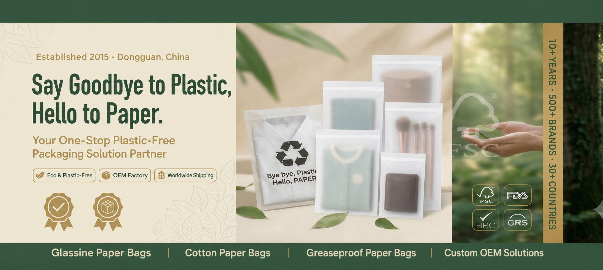 Kualitas Kantong Kertas Bebas Plastik pabrik