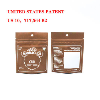Tas Mylar tahan bau khusus untuk anak-anak dengan kunci ritsleting plastik yang aman untuk kemasan tembakau