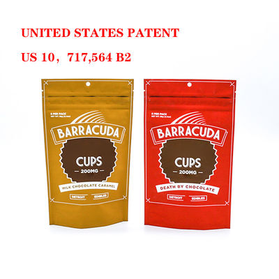 5x8 8 X 12 Tas Mylar sekali pakai Tas tahan anak Aman tahan bau Kunci Zipper Plastik