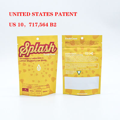 Tas Mylar yang aman untuk anak untuk kemasan tembakau dengan kunci plastik yang aman