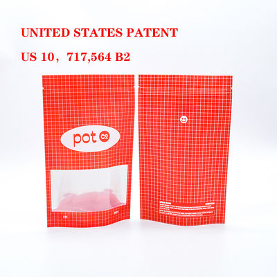 Tas pelindung anak yang tahan bau yang disesuaikan Kantong makanan dengan ritsleting plastik berdiri sendiri